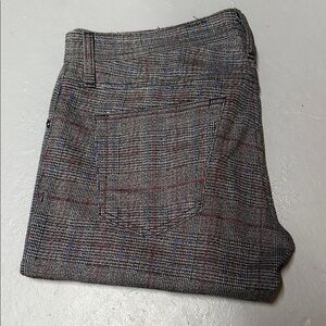 AG Plaid Patterned Jeans